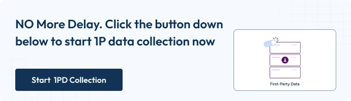 Best Tools for Collecting First-party Customer Data? 1PD Ops 1 This is the promotional banner with the text - NO More Delay. Click the button down below to start 1P data collection now